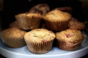 Strawberry-Rhubarb Muffins